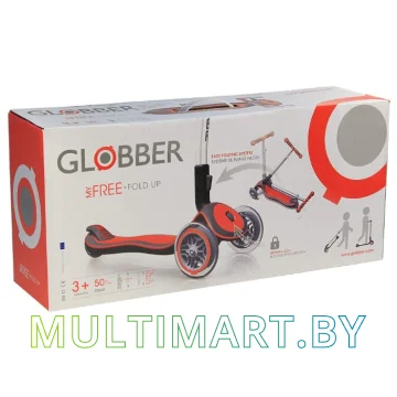 Самокат Globber Elite S (красный) картинка 4